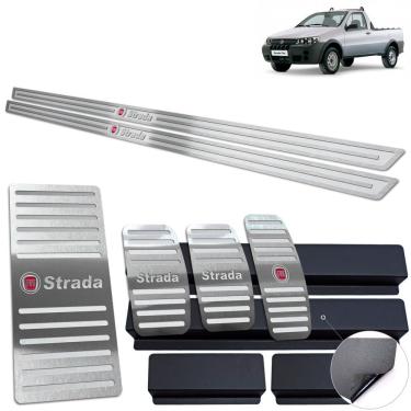 Imagem de Descanso Pedaleira Soleira Prata Fiat Strada 2000 A 2008
