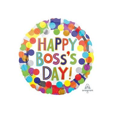 Imagem de Balão de bolinhas explosivas Dia do Chefe de 45,7 cm