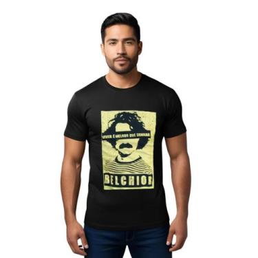 Imagem de Camiseta Belchior Viver é Melhor do que Sonhar Adulto - Glev.Conceito,