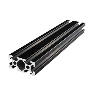 Imagem de 4pcs 2040 Black Aluminum Profile European Standard Anodized Linear Guide Aluminum Extrusion Profile, 100-650mm Long for CNC 3D Printer Parts Linear Guide(Length 550mm)