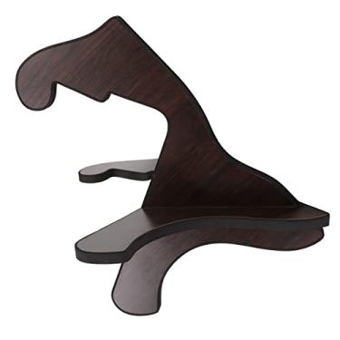 Imagem de Mingzhe Stand de Guitarra de Madeira X Quadro Portátil Strument de Instrumento para Performances Viajantes e Ao Ar Livre (Preto)