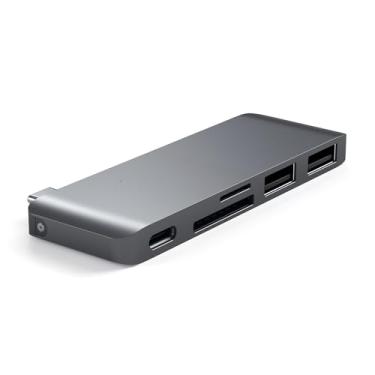 Imagem de Satechi Hub Usb De Passagem Tipo-c Com Porta De Carregamento Usb-c Space Grey ST-TCUPM