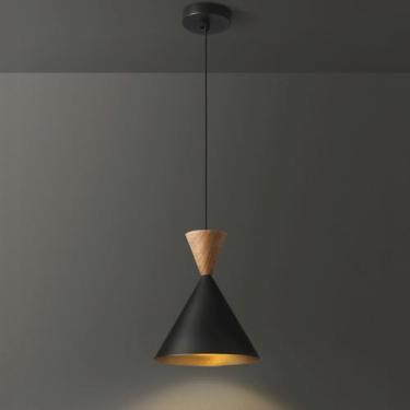 Imagem de YQSLQZZ Lustre de latão vintage, iluminação decorativa de cabeceira luminária pendente moderna, luzes de teto suspensas com altura ajustável, para mesa de jantar acima da pia, luz E27*1