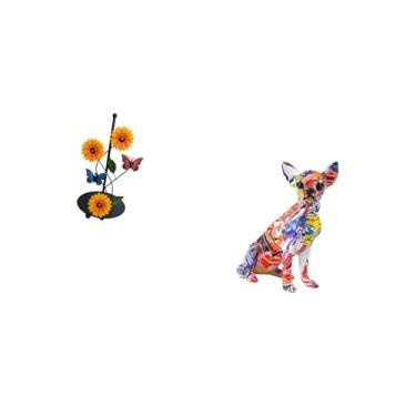 Imagem de Fenteer Suporte de Papel Toalha para Cachorro, Dispensador Antiderrapante, Vertical, Porta-lenços, Colorido, Filhote, Artesanato, Multicolorido, Colecionável,