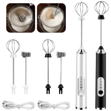 Imagem de MIXER MISTURADOR DE BEBIDAS E BATEDOR DE OVOS ELÉTRICO RECARREGÁVEL 2 EM 1