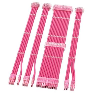 Imagem de Kit de extensão de cabo de alimentação Sirlyr PSU Cables Pink