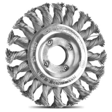Imagem de Escova Circular Arame Entrançado 4.1/2'x1/2' Tramontina - TRAMONTINA F