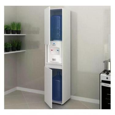 Imagem de Armário Para Bebedouro 02 Portas Bl3312 Branco Branco - TECNO MOBILI