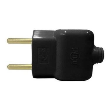 Imagem de Kit Tomadas Pino Prensa Cabo 2P 10A Preto Pct C/10Unid Ilumi