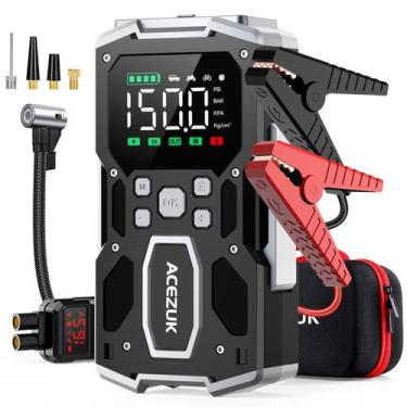 Imagem de Acionador de partida portátil para carro com compressor de ar ACEZUK 8