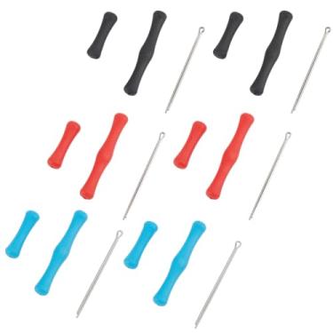 Imagem de CRASPIRE 6 conjuntos de protetores de dedo para tiro com arco e flecha, proteção de silicone para tiro com arco recurvo, coluna, coluna, colorido, conjunto de protetores de corda para caça, tiro