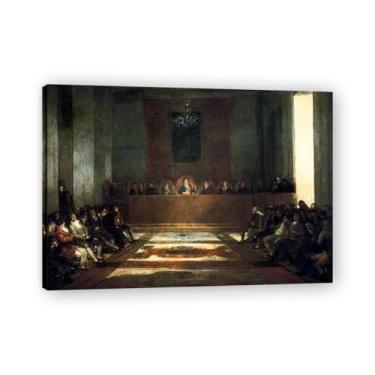Imagem de LKXGRRSFG A Junta das FilipinasFrancisco De Goya Impressão em tela romântica espanhola - Obra-prima do influente pintor romântico 39,98 x 55,88 cm sem moldura