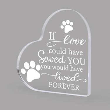 Imagem de Presentes de simpatia pela perda do ente querido, placas e placas decorativas acrílicas em forma de coração, presentes de luto, presente de condolências por perda de mãe pai marido filho família