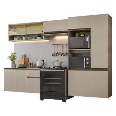 Imagem de Armário de Cozinha Completa 300 cm Suspenso Crema Nice Madesa 07