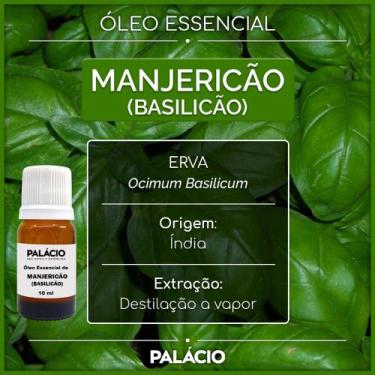 Imagem de Óleo Essencial de Manjericão (Basilicão) 10 ml 100% Puro - Palácio das