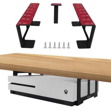 Imagem de Suporte de montagem Chanvoo Aluminium Under Desk Suporte Xbox PS4