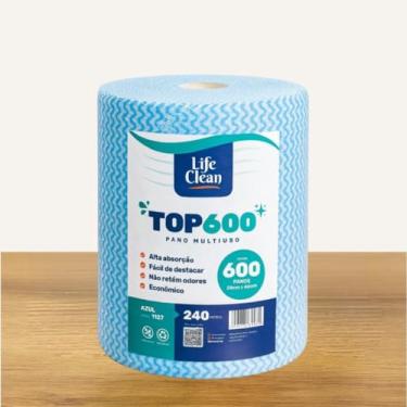 Imagem de Pano Multiuso Perflex 28cmx240m Top 600 unidades – Lavável e Reutilizável, Alta Absorção e Resistência para Limpeza Doméstica e Industrial