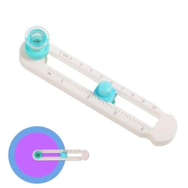 Imagem de Cortador Círculo para Papel Ajustável 2-20cm, DIY Cortador Papel Redondo com Guarda de Lâmina Inferior Ferramenta de Corte Circular para Operação Fácil & Corte Suave
