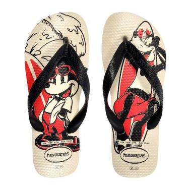 Imagem de Chinelo Havaianas Adulto Top Disney, 39/40, Bege palha