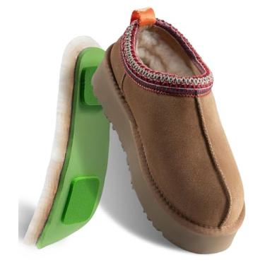 Imagem de Mel&Syd Pantufas Femininas 100% Pele De Carneiro Australiana - Pantufas Femininas De Lã De Carneiro Verdadeira - Pantufas De Espuma Viscoelástica Aprimoradas - Pantufas Antiderrapantes Para Inverno