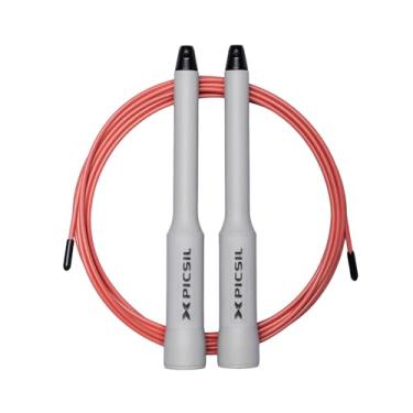 Imagem de PICSIL - Corda esfinge | Corda de salto giratório 360° | Sistema de rolamento duplo | Rápido e leve para fitness, boxe de treinamento cruzado | Cabo ajustável | Rolamento duplo | (luz branca)