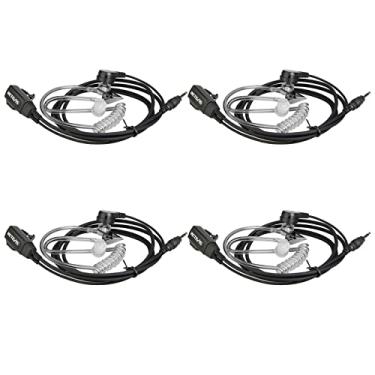 Imagem de Retevis Fone de ouvido RB48 Walkie Talkies com microfone, 1 pino de 2,5 mm, compatível com rádio bidirecional RB48 RT49 RT49B RT49P, tubo acústico bidirecional (pacote com 4)
