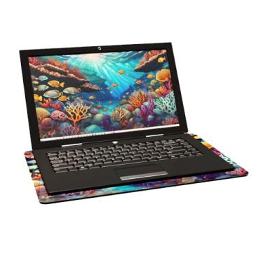 Imagem de TrekBoard Mesa para laptop, ultra-portátil, impressão artística elegante, superfina e leve, feita nos EUA, viaja bem, recife Zentangle/grande