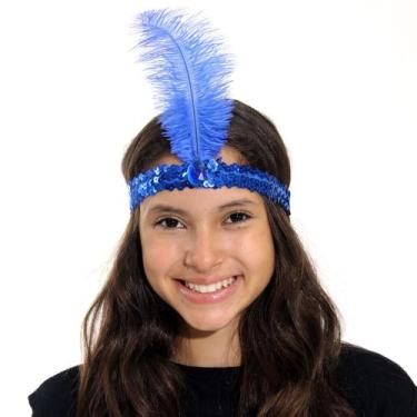 Imagem de Faixa Da Melindrosa Acessório Para Fantasia Abrakadabra, AZUL, U