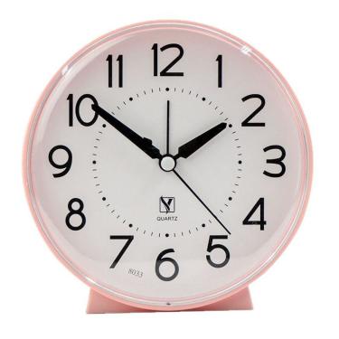 Imagem de Despertador Simple Quartz Silent Non-Ticking Rosa