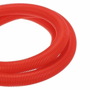 Imagem de DMiotech Tubo dividido de tear de fio de 3 metros, protetores de cabo da Pet flexível para gerenciamento de cabos de conduíte para escritório, casa, jardim, vermelho