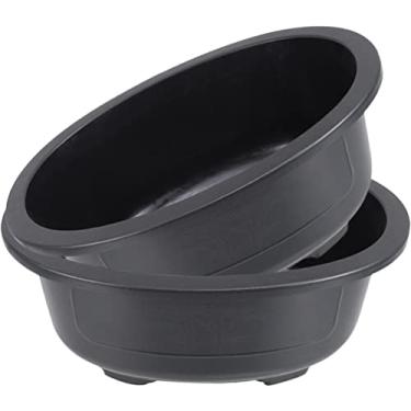 Imagem de 2pcs Large Oval Bonsai Pot Drainage Flower Planter for Indoor Gardening Balcony Decoration and Home Ornaments Breathable Container for Growth(38X30CM)