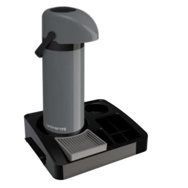 Imagem de Kit Bandeja de Café Organizadora Garrafa Térmica 1L Verona Cantinho Ca