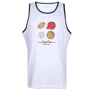 Imagem de REGATA MASCULINA NEW ERA CORE BRANCA-Masculino