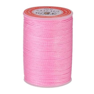 Imagem de Fio encerado de costura de couro premium, cordão de costura de cera 1260D, cordão de cera de poliéster de 55 m para artesanato em couro, encadernação de livros, pulseiras trançadas