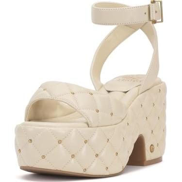 Imagem de Vince Camuto Sandália feminina Ellah Platform, Creme Panna, 37