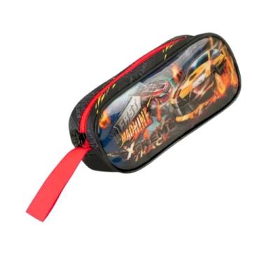 Imagem de Estojo Escolar Fast Machine Porta Lapis Canetas Menino