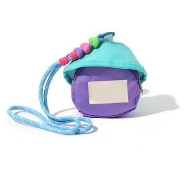 Imagem de Pacote de fone de ouvido em miniatura, bolsa de embreagem, porta-chaves, batom, anel, brinco, para acessórios pequenos, Roxa, Vintage