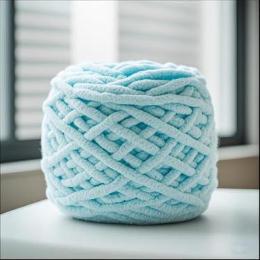 Imagem de Fio de crochê grosso macio de chenille para tricô à mão, artesanato faça você mesmo, 100 g