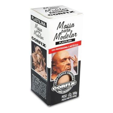 Imagem de Massa Modelar AMARELO PELE (Tipo Clay) Plastilina 500g - 605107-306 - 