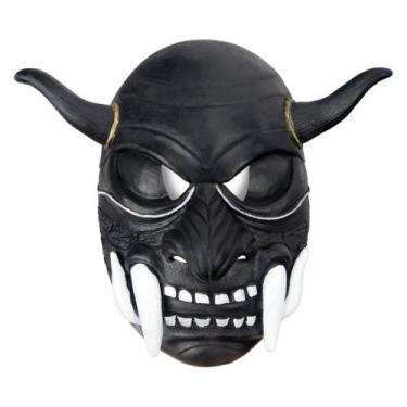 Imagem de Máscara Dark Monster Latex, capa facial completa, fantasia de Hallowee