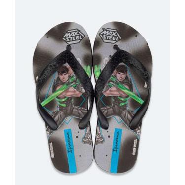 Imagem de Chinelo Ipanema Infantil Max Steel-62035, 27/28, Preto