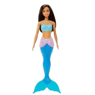 Imagem de Boneca Barbie Sereia Morena Dreamtopia Mattel