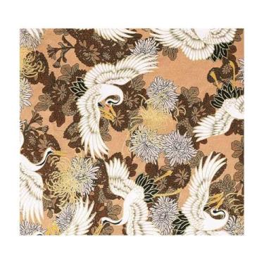 Imagem de 1 Peça Tecido Algodão Estampado Estilo Quimono, 50/100/200x145cm (por Metro) - Estampas Vibrantes Para Confecção De Quimonos, Almofadas, Vestidos E Projetos Artesanais(Style 6,200X145cm)