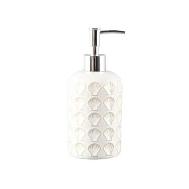 Imagem de hezhuhe2258 Dispensador de sabão loção de luxo leve garrafa dispensadora de gel de banho xampu garrafa de prensa doméstica garrafa vazia de alta qualidade
