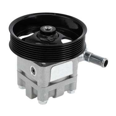 Imagem de Hihaha No.491101AA0A Bomba de direção hidráulica com polia para Nissan Altima 07-12 para Nissan Maxima 09-14 Bomba auxiliar de energia liga de alumínio consistente 1 peça
