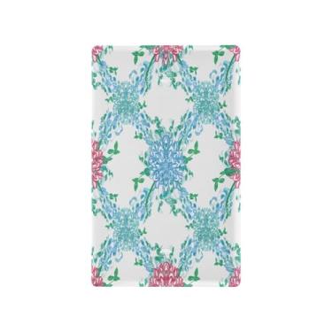 Imagem de Wassud Placa decorativa para interruptor de luz com padrão floral, placa de parede para tomadas elétricas em branco