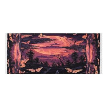 Imagem de Wassud Capas de lavadora e secadora laranja claro céu noturno, protetor de lavadora com sacos de armazenamento, capa de geladeira à prova de poeira com bolsos para lavanderia doméstica, cozinha, 120 x