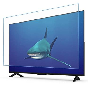 Imagem de Protetor de tela de TV de 60/65/70/75 polegadas, filtra a luz azul antirreflexo alivia a fadiga protege os olhos à prova de poeira/anti-arranhões, superfície fosca à prova d'água óleo/75 pol. 1682 x