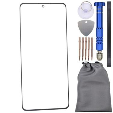 Imagem de Substituição de tela de vidro com adesivo OCA para Xiaomi Poco X6 preto vem com ferramenta de desmontagem