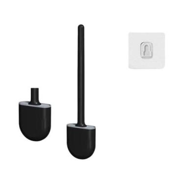 Imagem de Escova De Limpeza De Vaso Sanitário De Silicone Macio Montada Na Pared